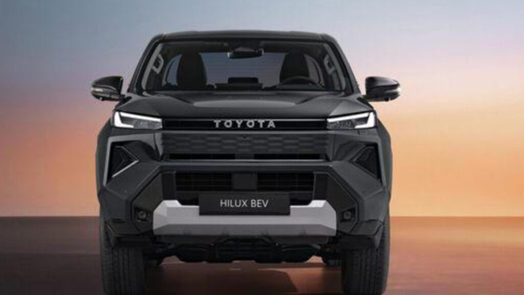 GaadiDrive.com | Exciting Toyota Hilux EV unveiled internationally, will debut in 2026 !