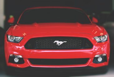 ford mustang sports red